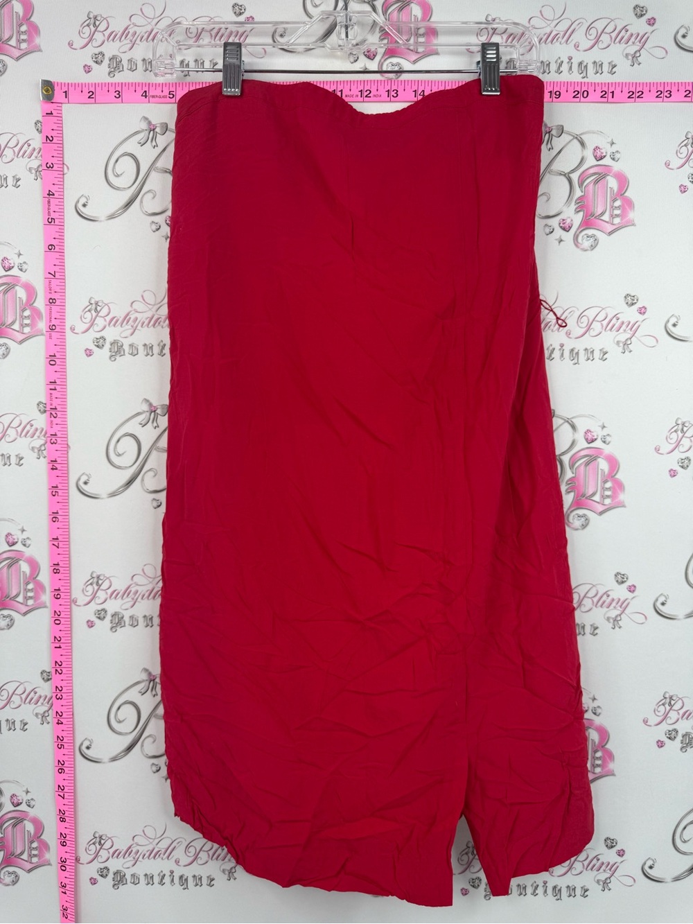 GAP strapless dress Bright red Pink Strapless dress flowy